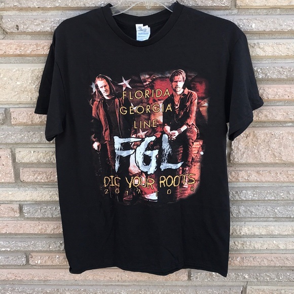 Florida Georgia Line 2017 Dig Your Roots tee - Picture 1 of 4